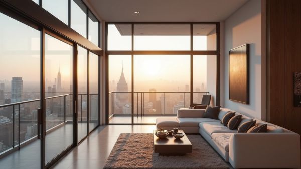 Enhance your space with a frameless glass Juliet balcony